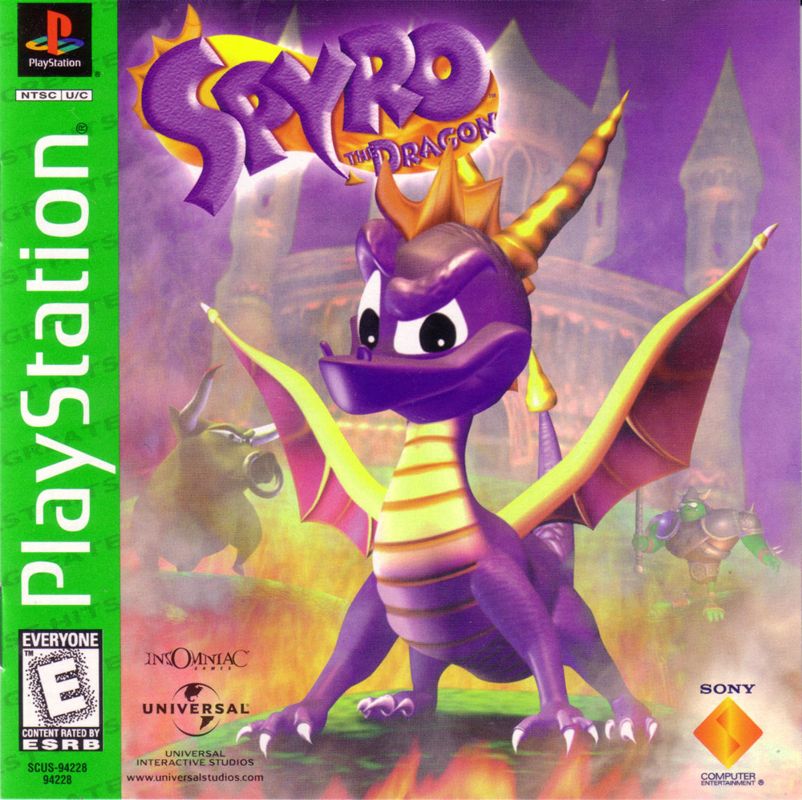 Front Cover for Spyro the Dragon (PlayStation) (Greatest Hits release)