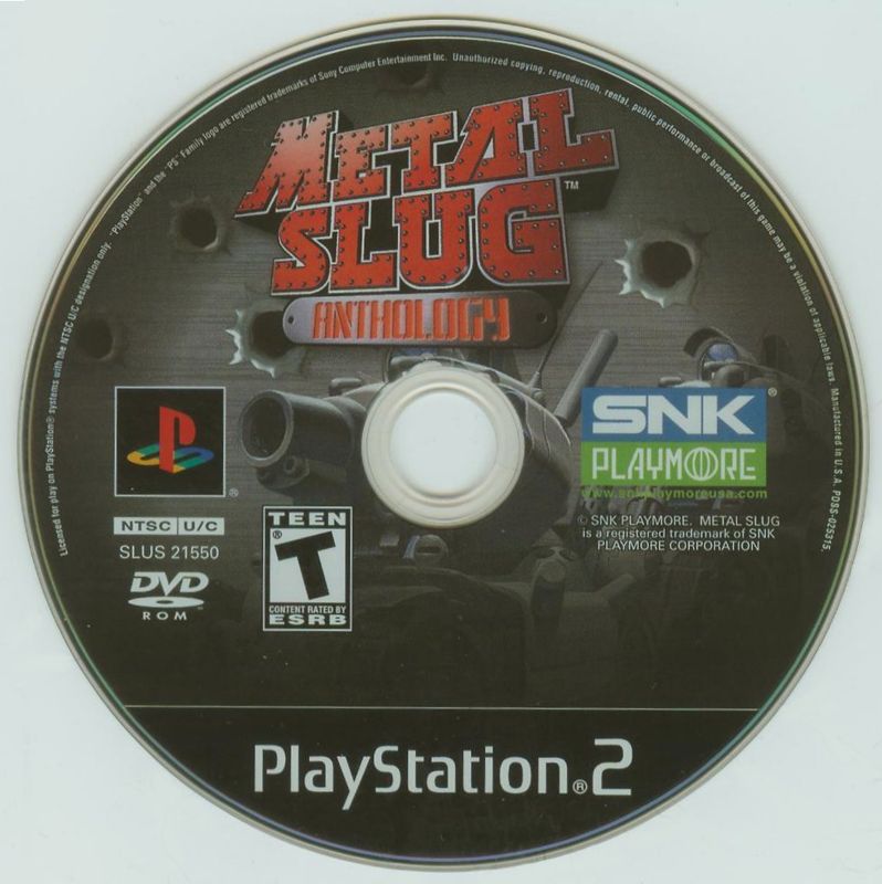 Metal Slug Anthology ROM, PS2 Game