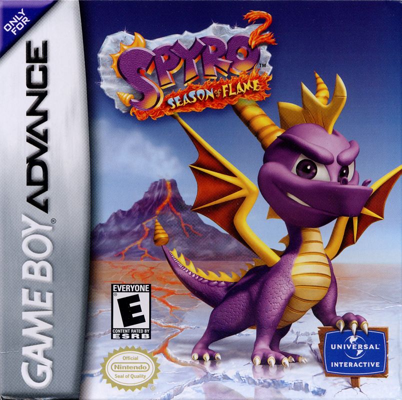 Front Cover for Spyro 2: Season of Flame (Game Boy Advance)