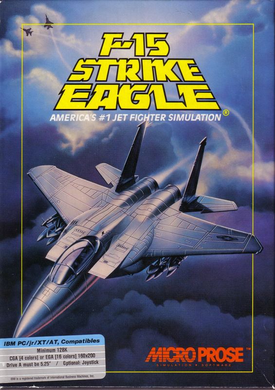 Front Cover for F-15 Strike Eagle (PC Booter) (EGA 5.25")