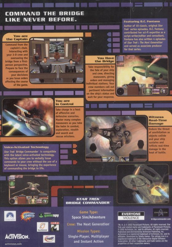 Star Trek: Bridge Commander cover or packaging material Star Trek: Bridge Commander cover or packaging material