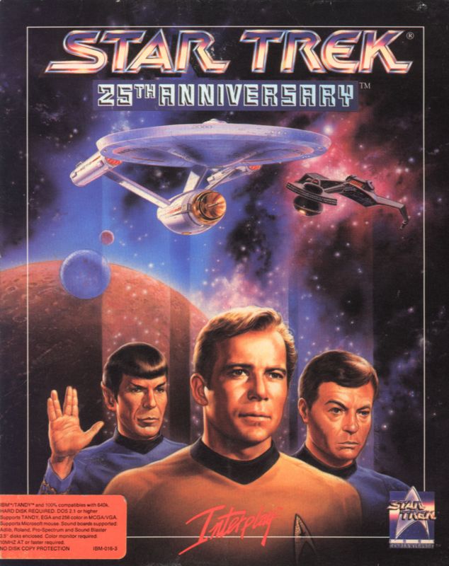 Front Cover for Star Trek: 25th Anniversary (DOS) (3.5" Floppy release)