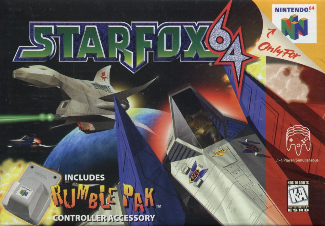 Front Cover for Star Fox 64 (Nintendo 64) (Rumble Pak Included)