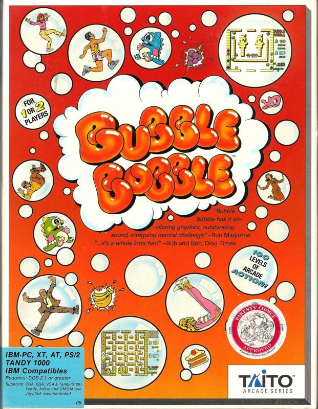 Front Cover for Bubble Bobble (DOS)