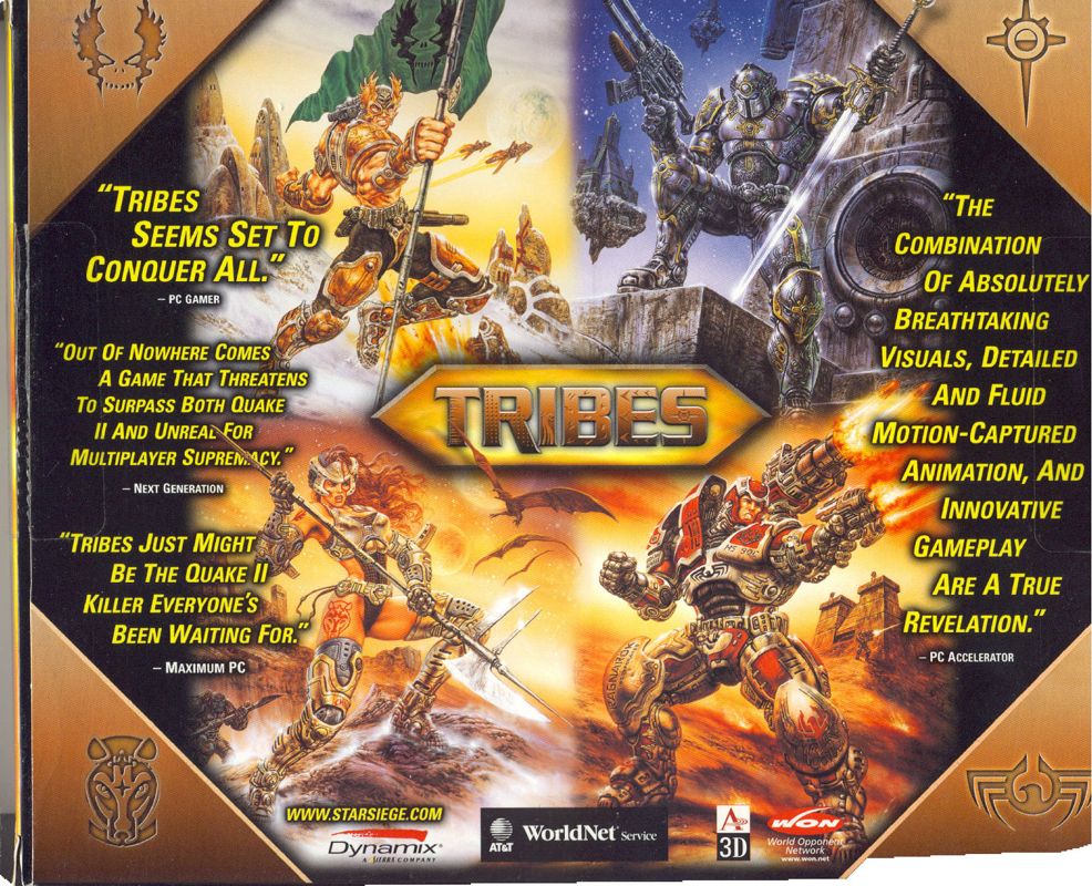 Back Cover for Starsiege: Tribes (Windows)