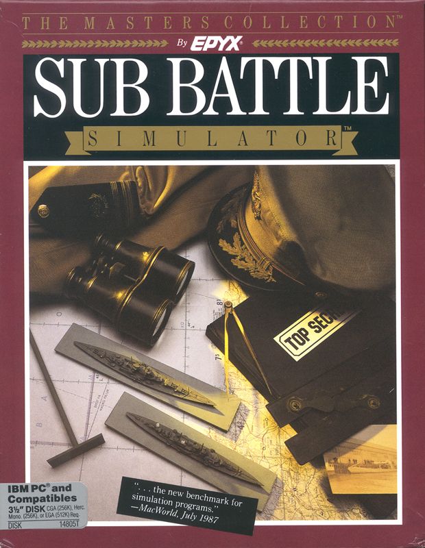 Front Cover for Sub Battle Simulator (DOS)