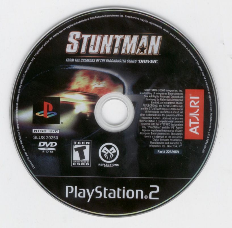 Media for Stuntman (PlayStation 2)