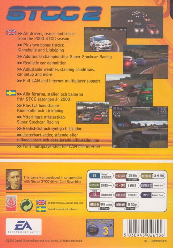 Back Cover for Swedish Touring Car Championship 2 (Windows)