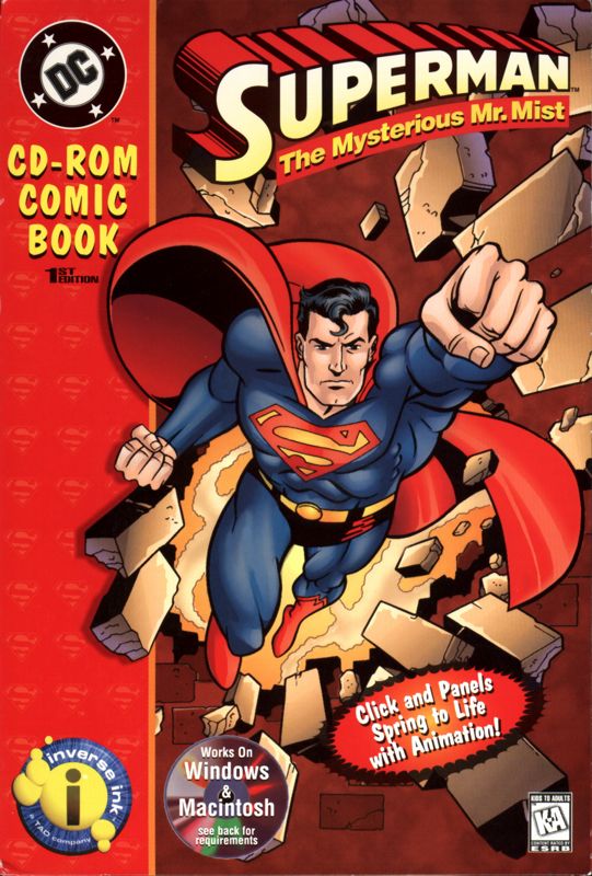 Front Cover for Superman: The Mysterious Mr. Mist (Macintosh and Windows 16-bit)