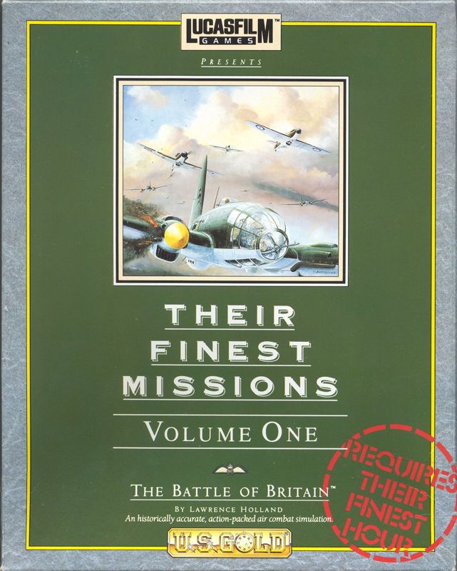 Front Cover for Their Finest Missions: Volume One (DOS)