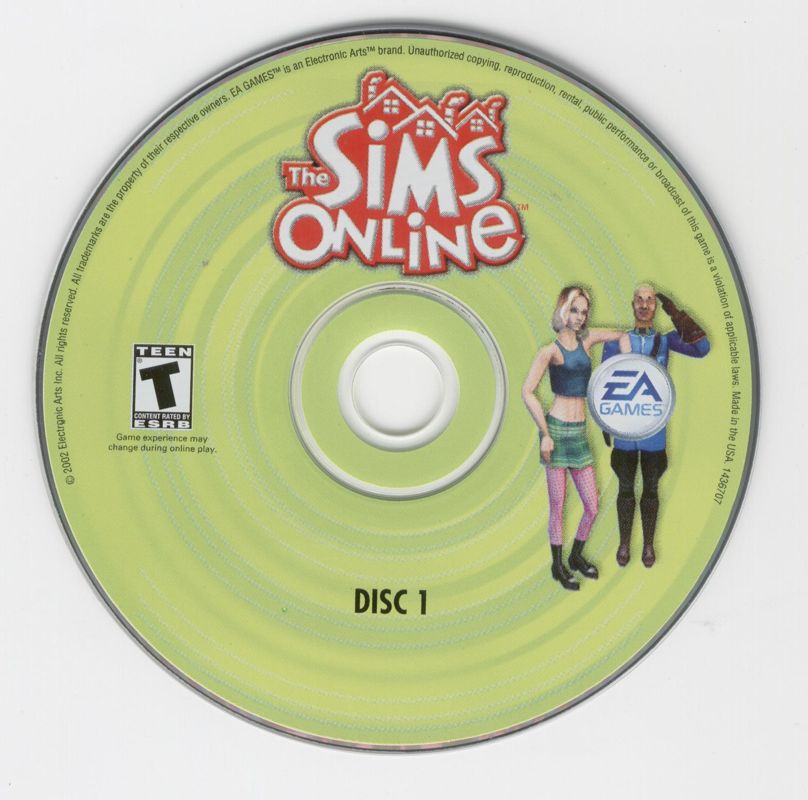 Media for The Sims Online (Windows): Disc 1