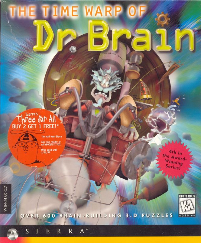 Front Cover for The Time Warp of Dr. Brain (Macintosh and Windows and Windows 16-bit)