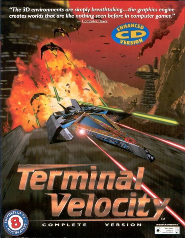 Front Cover for Terminal Velocity (DOS) (Enhanced CD-ROM release)