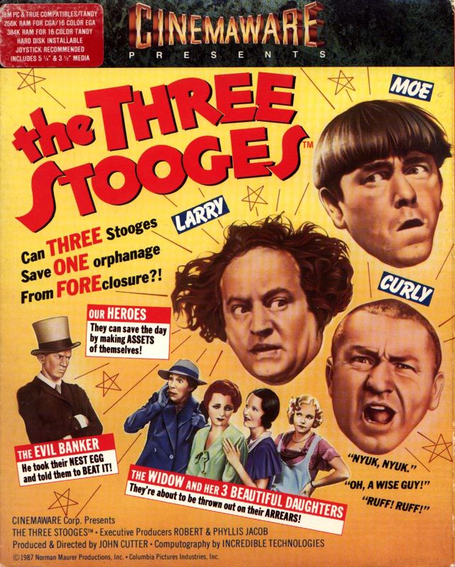 Front Cover for The Three Stooges (DOS)