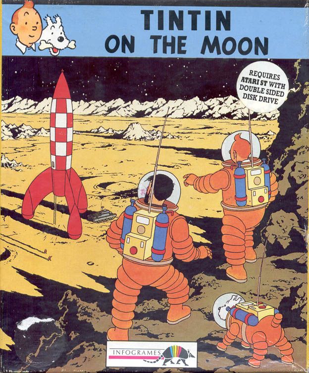 Front Cover for Tintin on the Moon (Atari ST)
