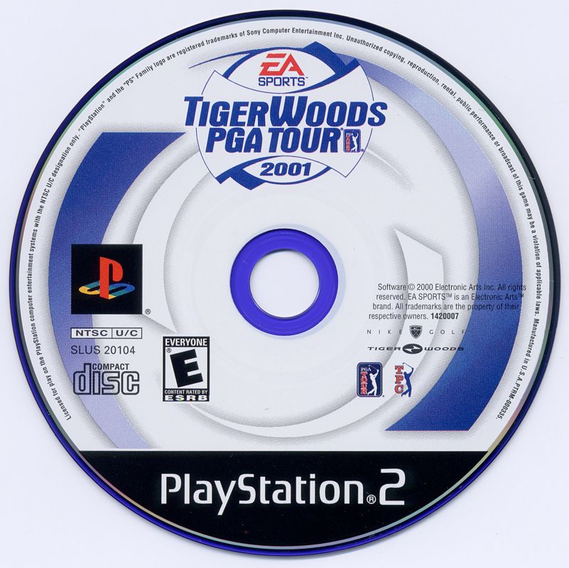 Media for Tiger Woods PGA Tour 2001 (PlayStation 2)