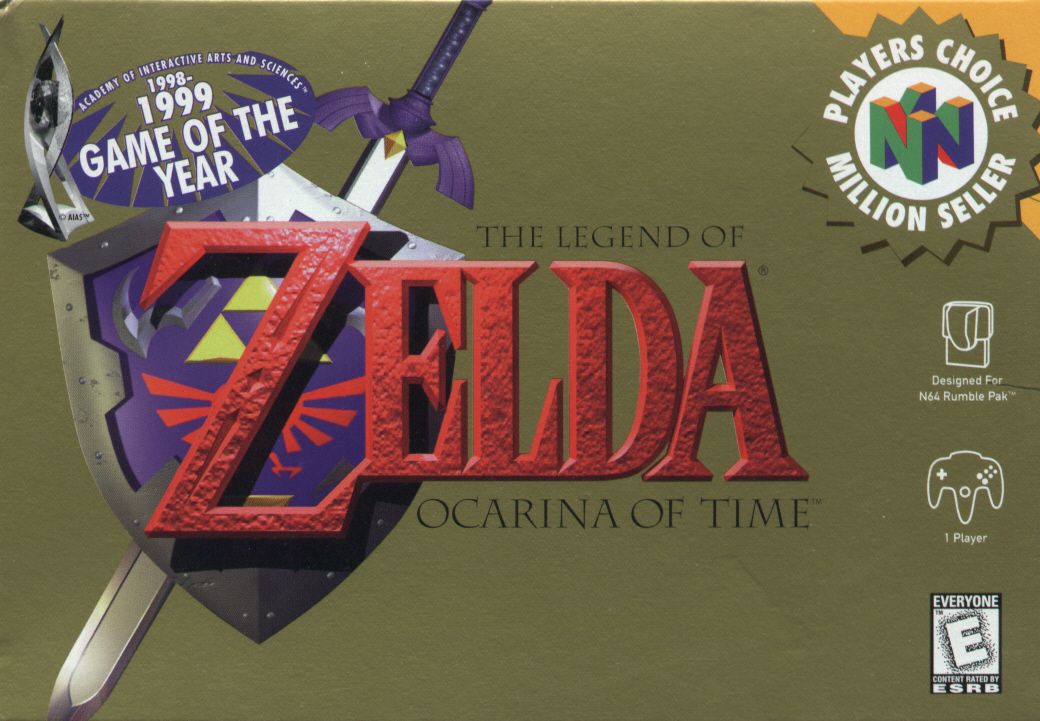 Front Cover for The Legend of Zelda: Ocarina of Time (Nintendo 64) (Players Choice release)