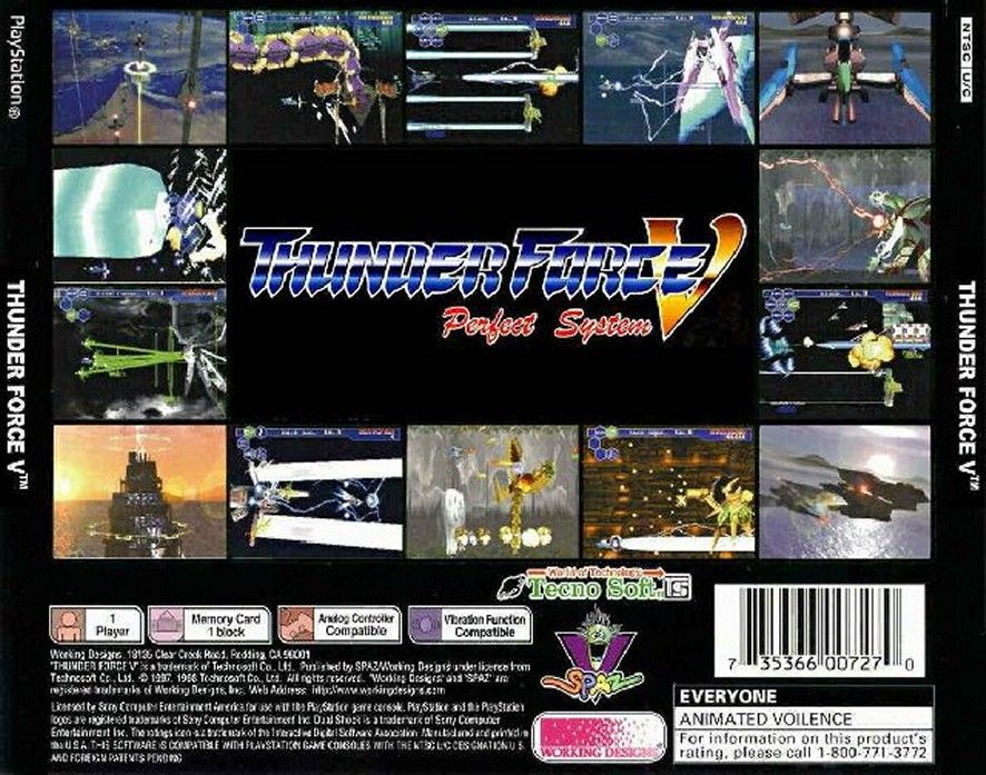 Thunder Force V: Perfect System cover or packaging material