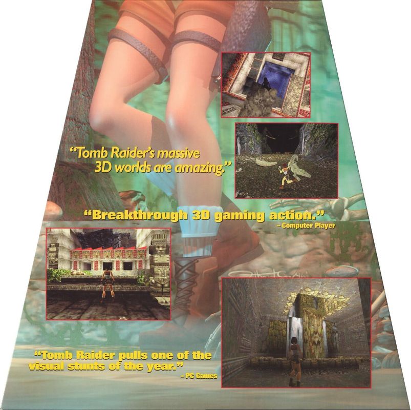 Inside Cover for Tomb Raider (DOS): Bottom Flap