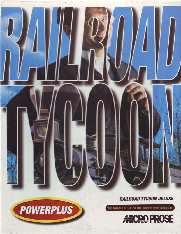 Front Cover for Sid Meier's Railroad Tycoon Deluxe (DOS) (Alternate Powerplus release)