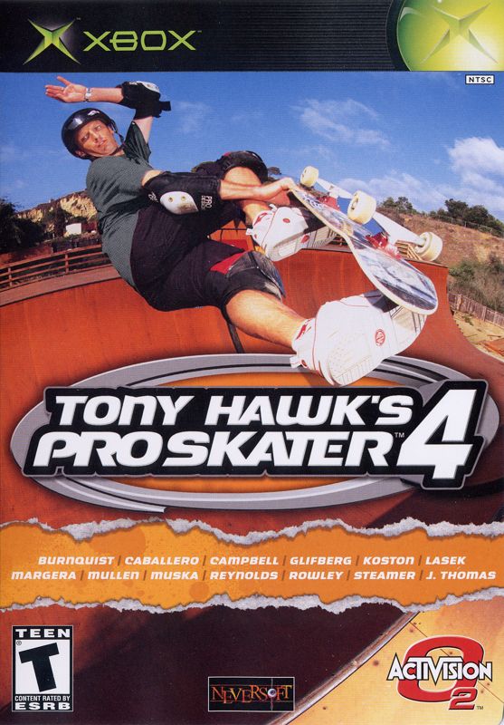 Front Cover for Tony Hawk's Pro Skater 4 (Xbox)
