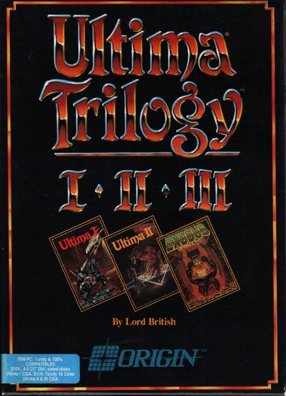 Front Cover for Ultima Trilogy: I ♦ II ♦ III (DOS)
