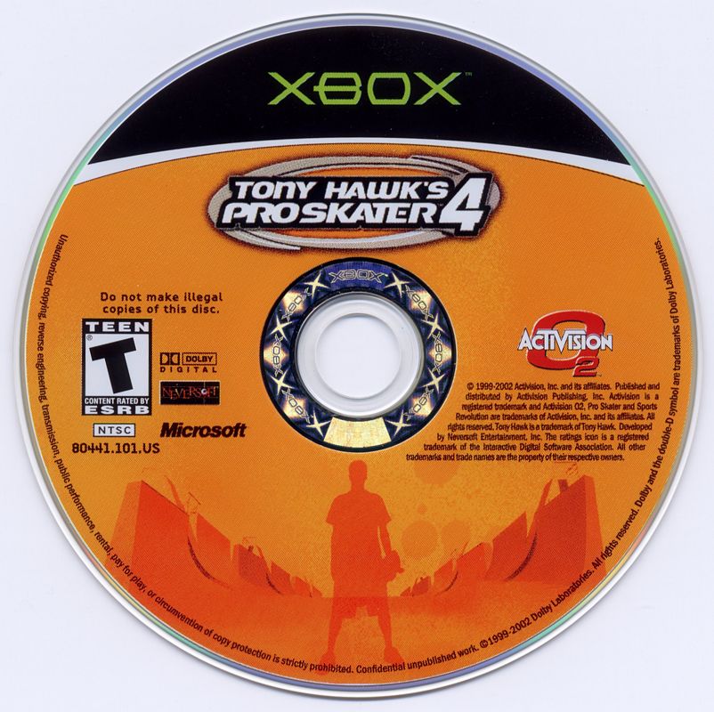 Media for Tony Hawk's Pro Skater 4 (Xbox)