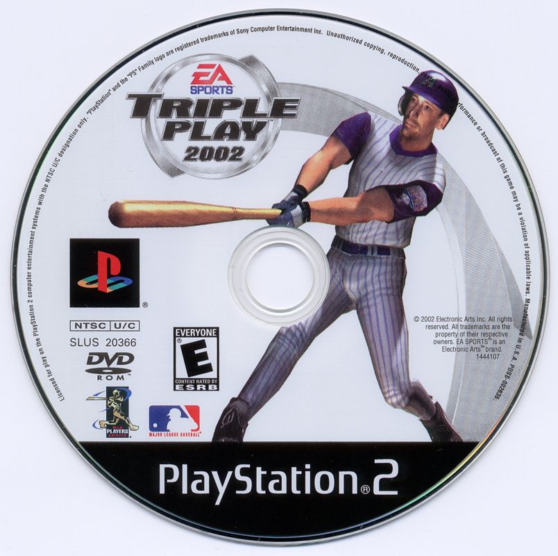 Media for Triple Play 2002 (PlayStation 2)