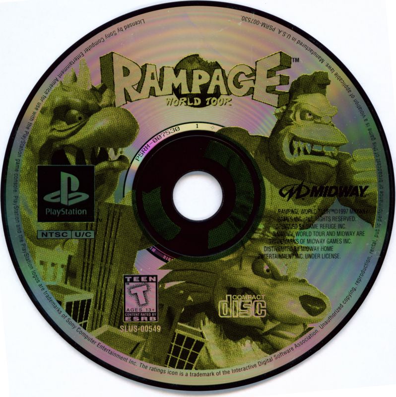 Media for Rampage World Tour (PlayStation)