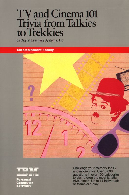 Front Cover for TV and Cinema 101: Trivia from Talkies to Trekkies (PC Booter)