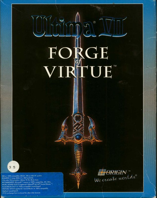 Front Cover for Ultima VII: Forge of Virtue (DOS)