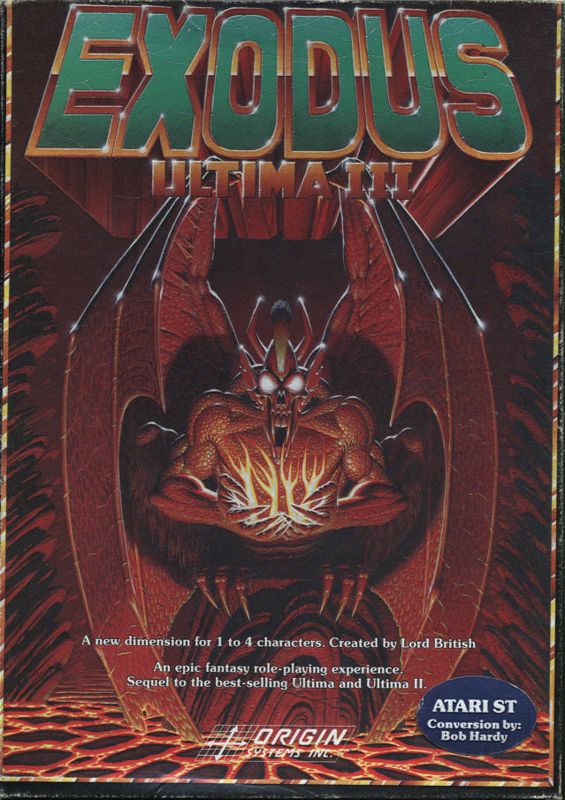 Exodus: Ultima III cover or packaging material - MobyGames