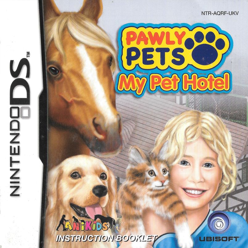 Manual for Paws & Claws: Pet Resort (Nintendo DS): Front