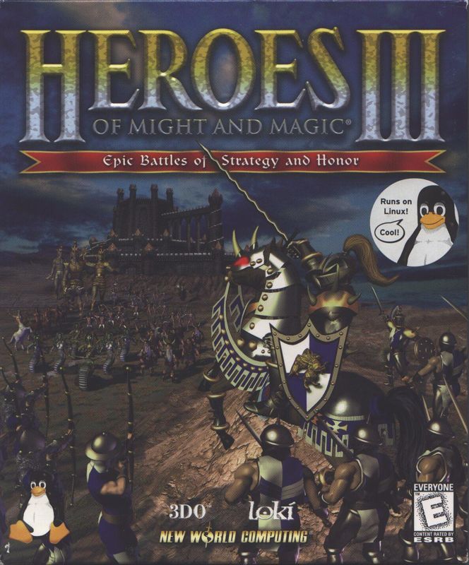 Front Cover for Heroes of Might and Magic III: The Restoration of Erathia (Linux)