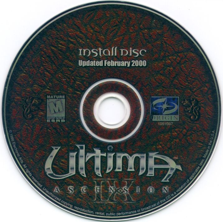 Media for Ultima IX: Ascension (Windows): Disc 1 - Install Disc