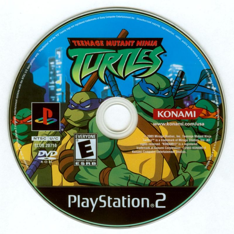 Teenage Mutant Ninja Turtles Cover Or Packaging Material Mobygames