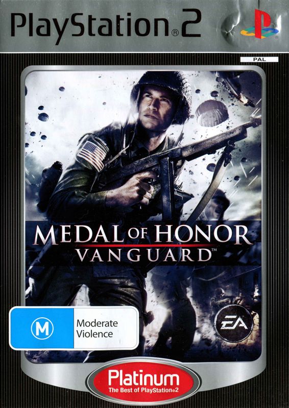 Front Cover for Medal of Honor: Vanguard (PlayStation 2) (Platinum release)