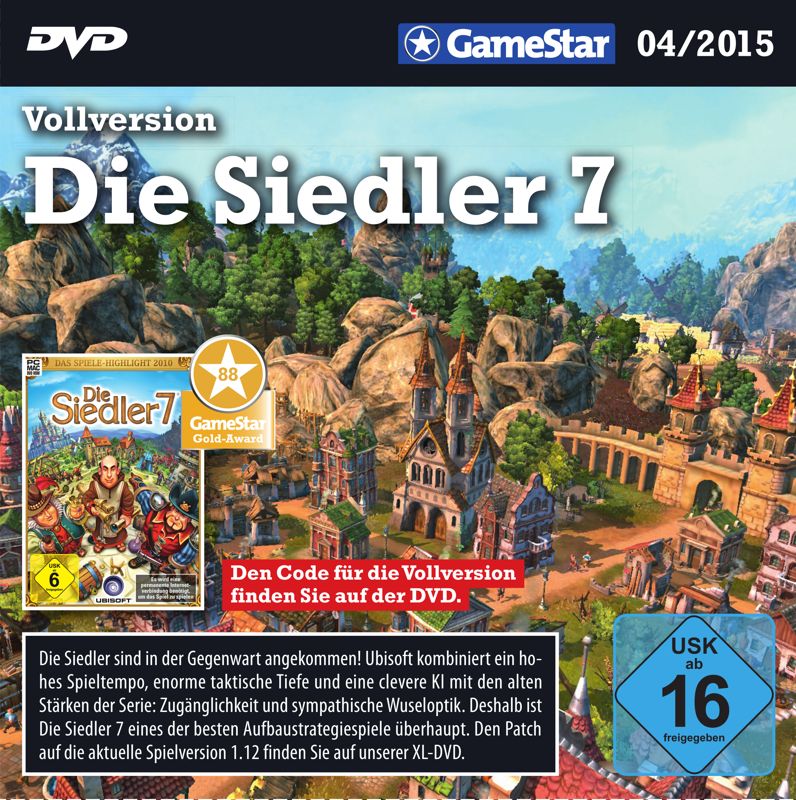 Other for The Settlers 7: Paths to a Kingdom (Windows) (GameStar 04/2015 covermount): Electronic Cover - Jewel Case Front