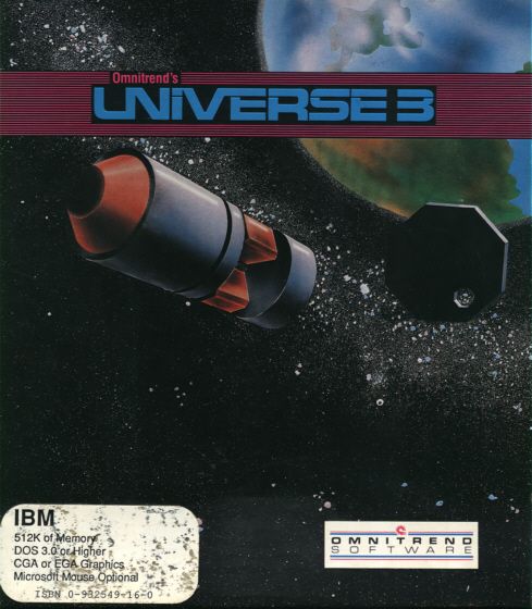Front Cover for Universe 3 (DOS)