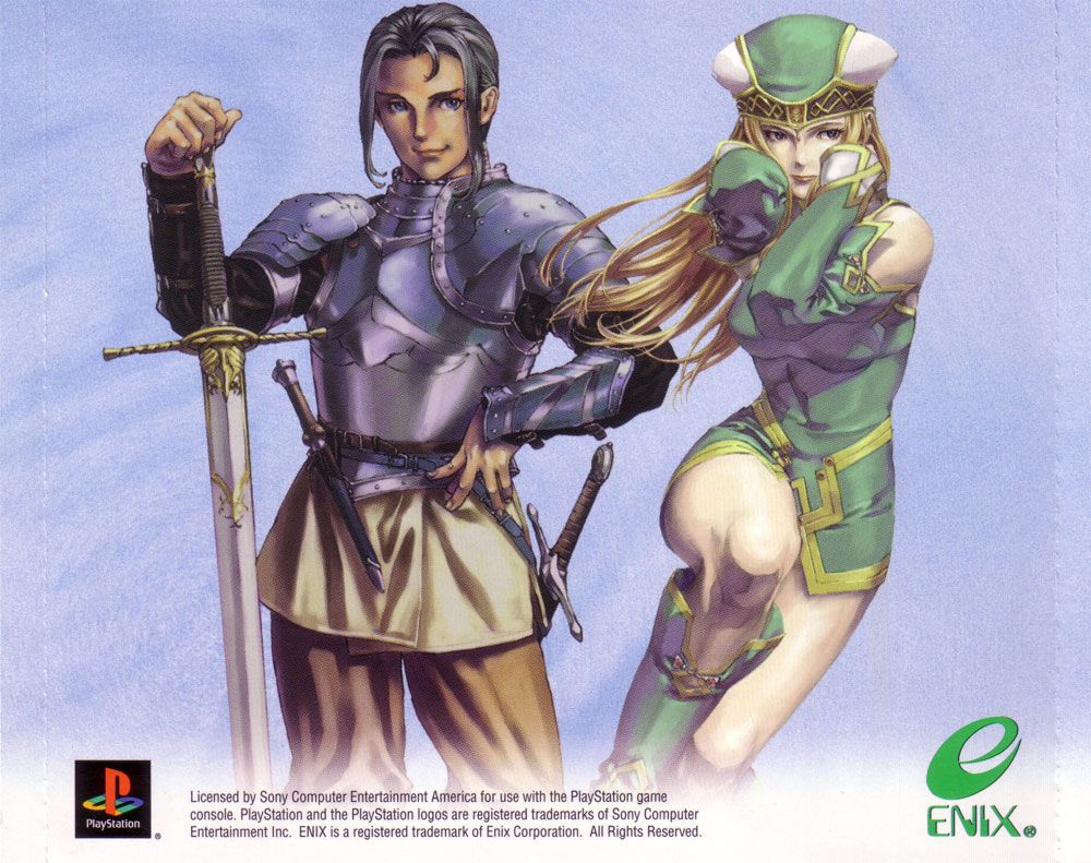 Inside Cover for Valkyrie Profile (PlayStation): Left Inlay - Full