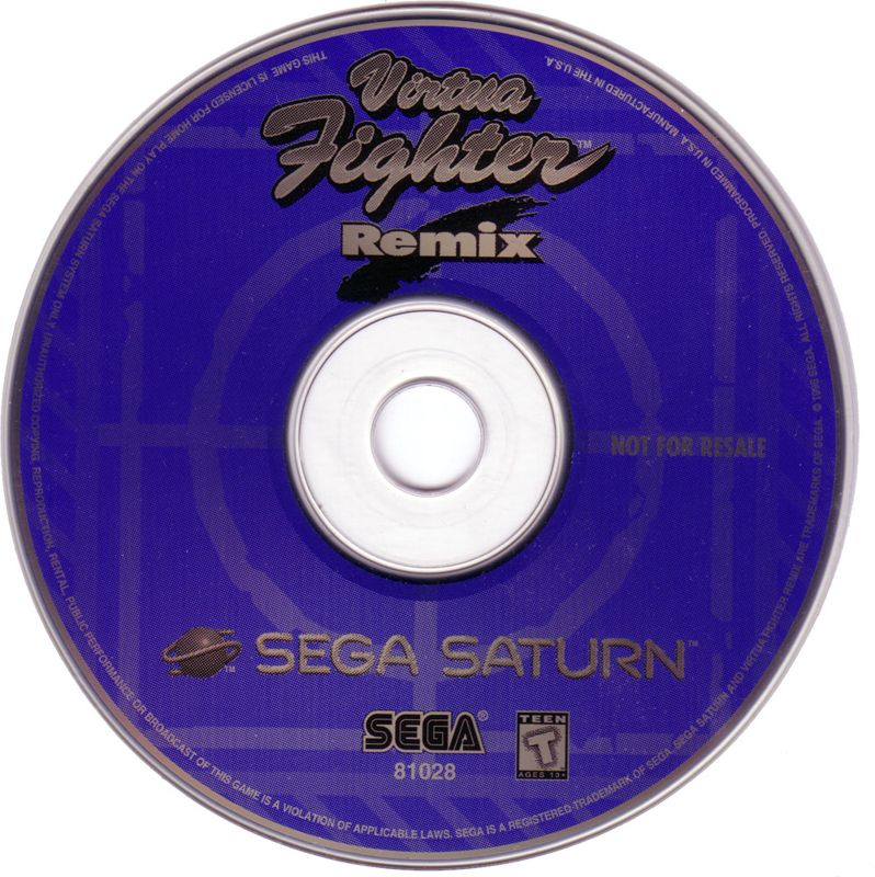 Media for Virtua Fighter Remix (SEGA Saturn) (Promotional release)