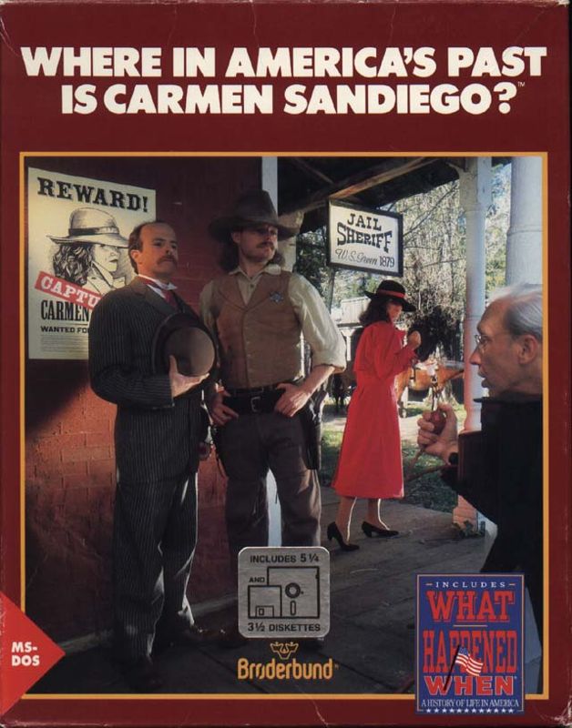 Front Cover for Where in America's Past Is Carmen Sandiego? (DOS)