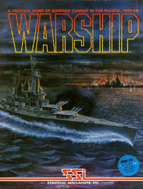 Front Cover for Warship (DOS)