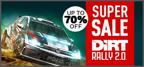 Front Cover for DiRT Rally 2.0 (Windows) (Steam release): December 2019 Super Sale version