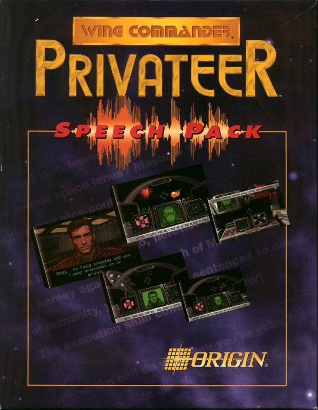 Front Cover for Wing Commander: Privateer - Speech Pack (DOS)
