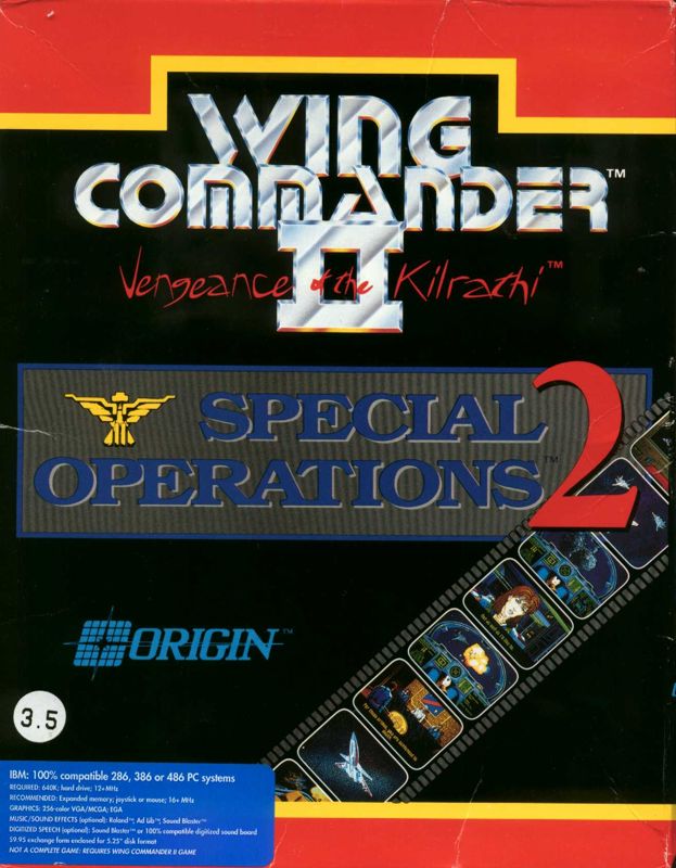 Front Cover for Wing Commander II: Vengeance of the Kilrathi - Special Operations 2 (DOS)