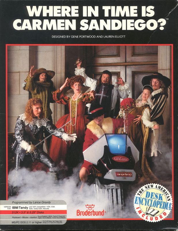 Front Cover for Where in Time Is Carmen Sandiego? (DOS)