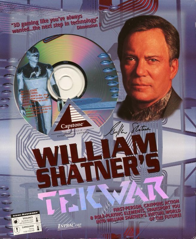 Front Cover for William Shatner's TekWar (DOS)