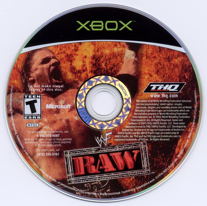 WWF Raw cover or packaging material MobyGames