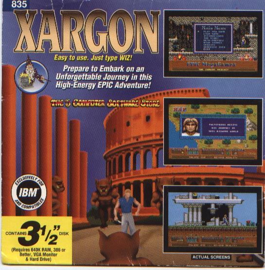 Front Cover for Xargon: The Mystery of the Blue Builders - Beyond Reality (DOS) (Shareware release)